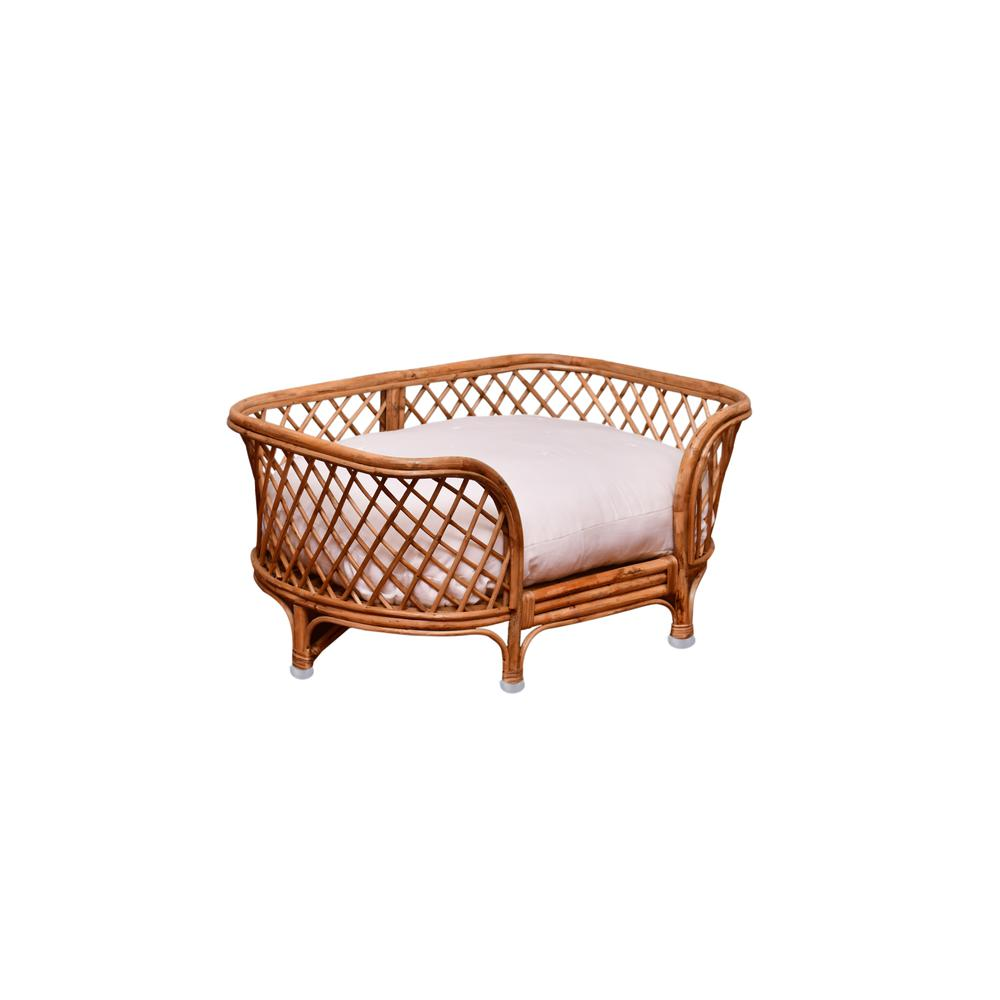 Stylish Rattan Pet Bed with Comfortable Cushion: A Cozy Retreat for Your Pet