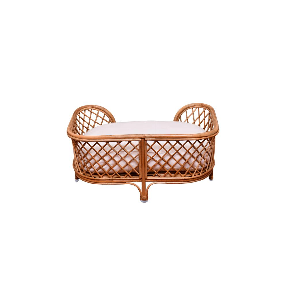 Stylish Rattan Pet Bed with Comfortable Cushion: A Cozy Retreat for Your Pet