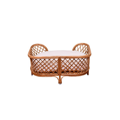 Stylish Rattan Pet Bed with Comfortable Cushion: A Cozy Retreat for Your Pet