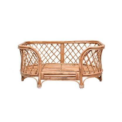 Stylish Rattan Pet Bed with Comfortable Cushion: A Cozy Retreat for Your Pet