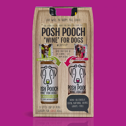 Posh Pooch Dog Wine Duo Pack (Non-Alcoholic)