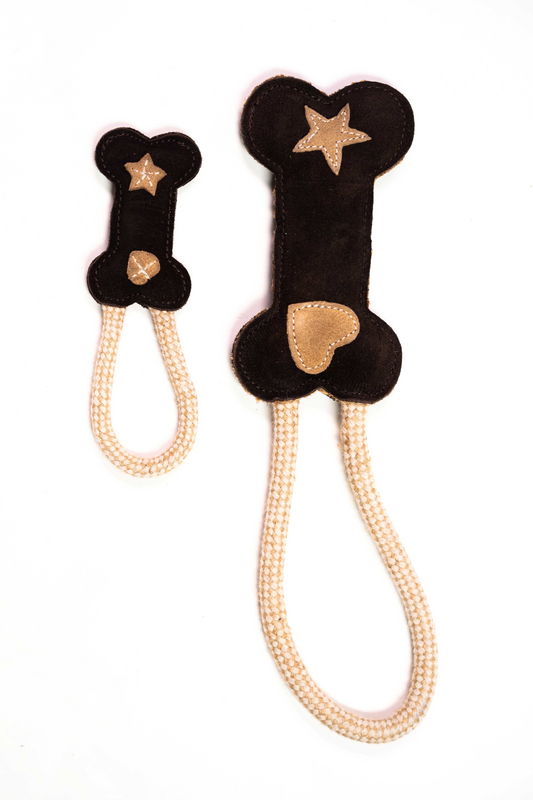 Entertain Your Pup with the Classic Bone Natural Rope Dog Toy