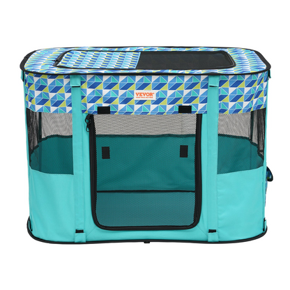 VEVOR 32" Portable Pet Playpen - Small Waterproof Dog & Cat Kennel, Indoor/Outdoor, Rectangle