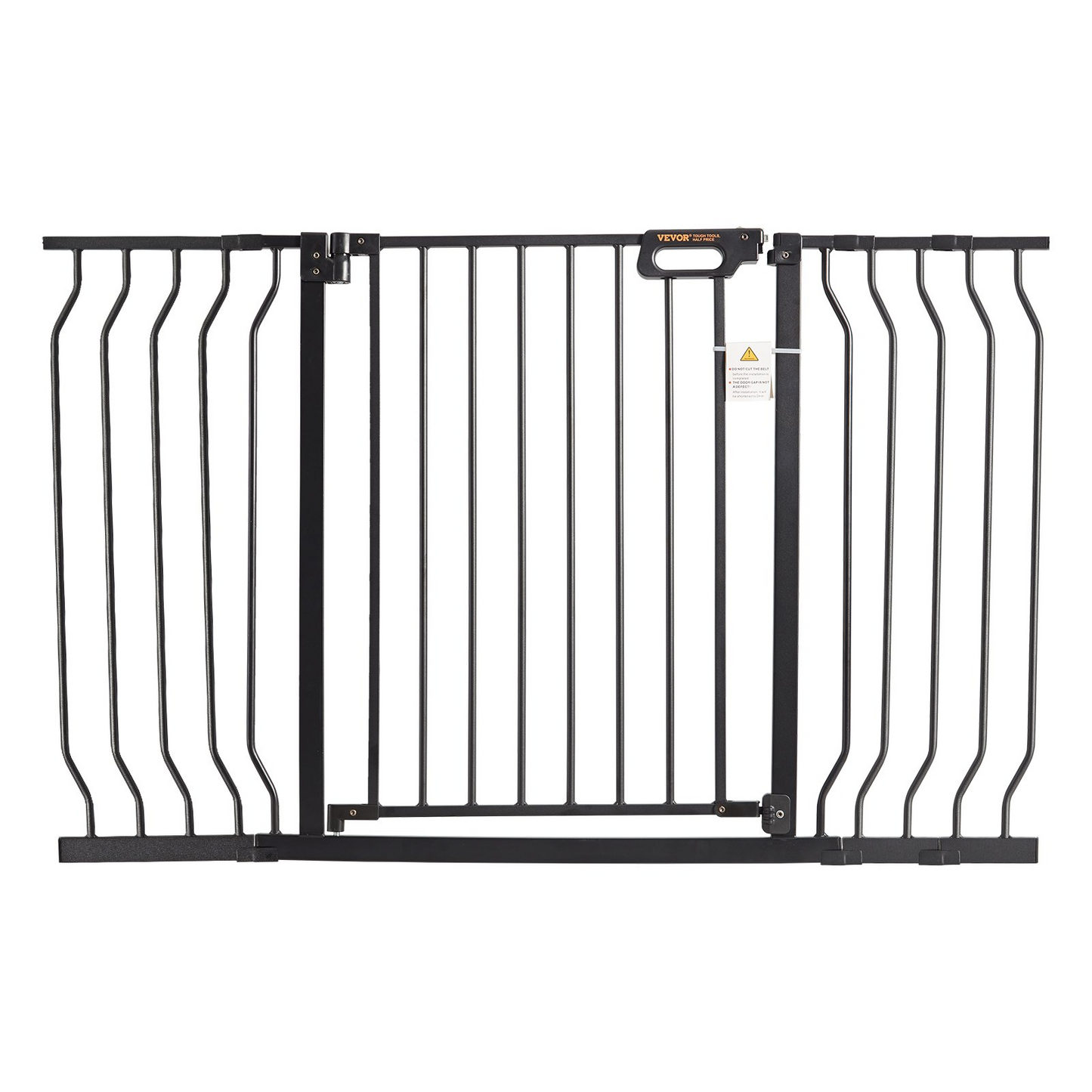 VEVOR 30" High Pet Gate, 29.5"-53" Wide, Auto Close, Black