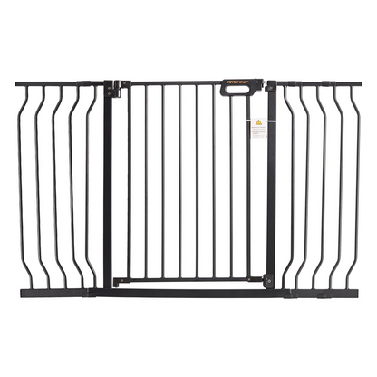 VEVOR 30" High Pet Gate, 29.5"-53" Wide, Auto Close, Black