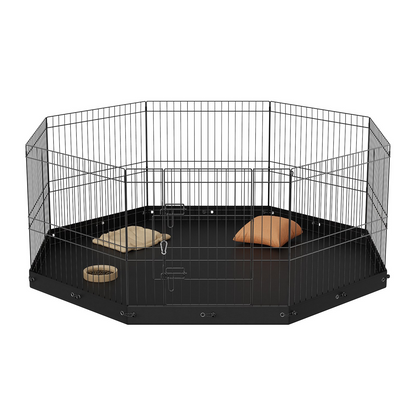 VEVOR 24" Dog Playpen, 8-Panel with Pad, Indoor/Outdoor Use