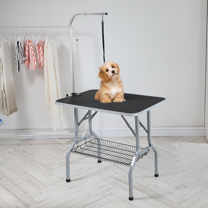 VEVOR 36"x24" Pet Grooming Table with Arm, Foldable, 330lbs Capacity