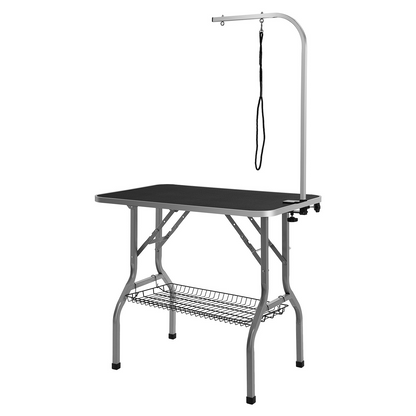 VEVOR 36"x24" Pet Grooming Table with Arm, Foldable, 330lbs Capacity