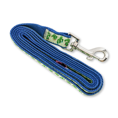 Nylon Dog Leash with Embroidered Cool Cactus Design (6ft)