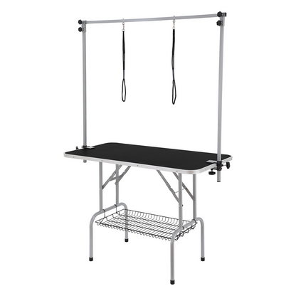 VEVOR 46" Pet Grooming Table with Dual Arms, Foldable, 330lbs Capacity