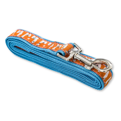 Stylish Nylon Dog Leash with Embroidered Llama Design (6ft)