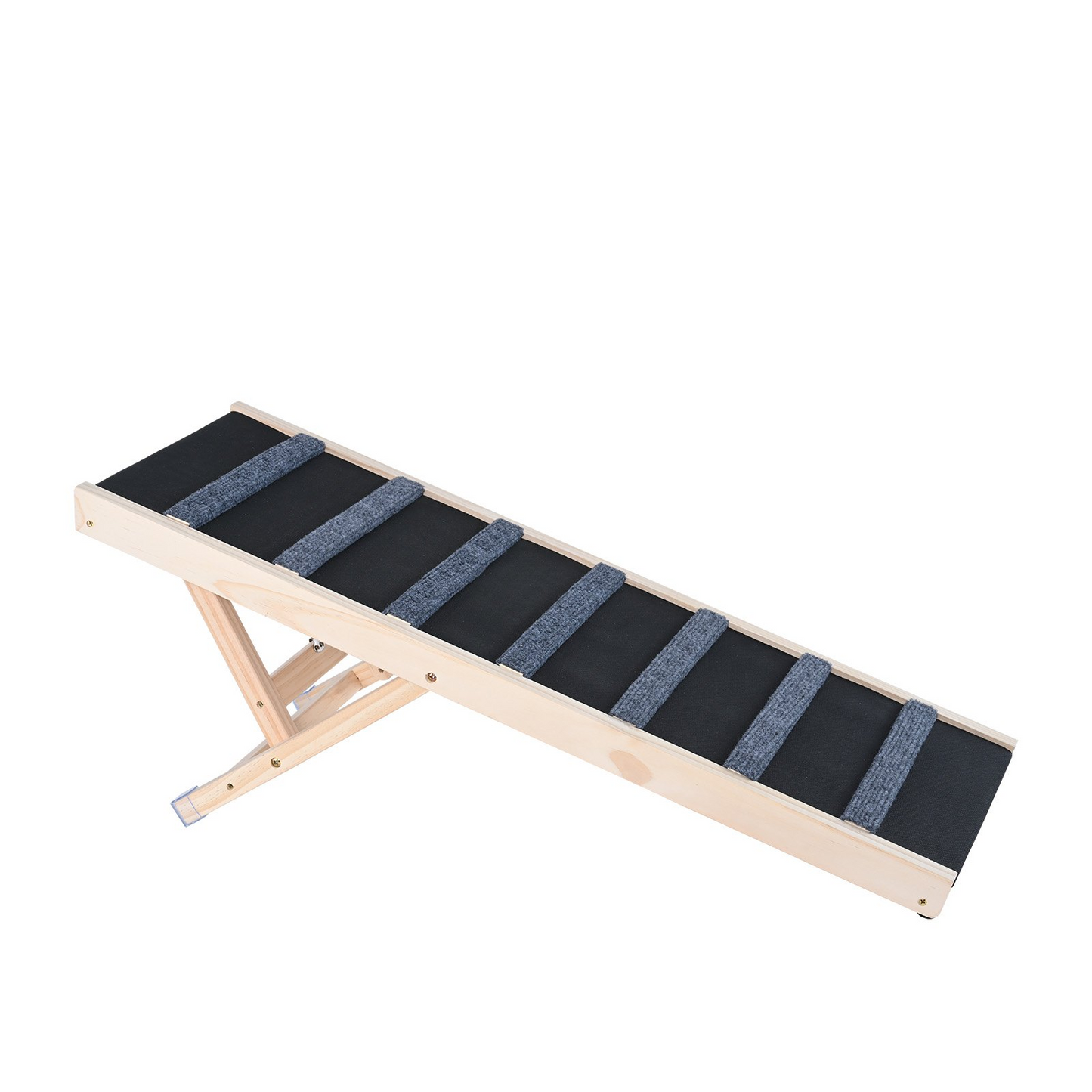 VEVOR Folding Dog Ramp, 39.3" Adjustable Wooden Pet Ramp for Bed, Sofa, Car