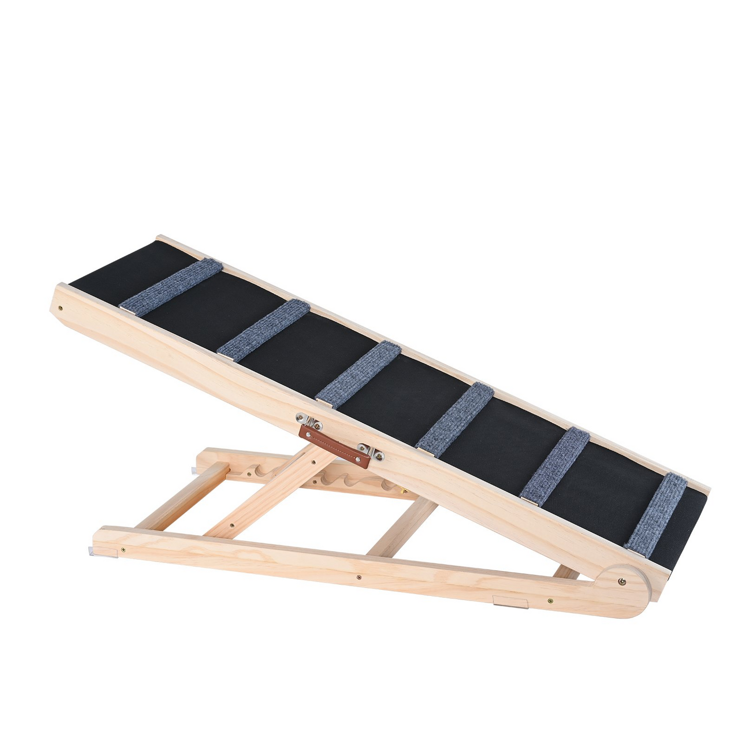 VEVOR Adjustable Folding Dog Ramp, 41.3" Wooden Pet Ramp for Bed, Sofa & Car