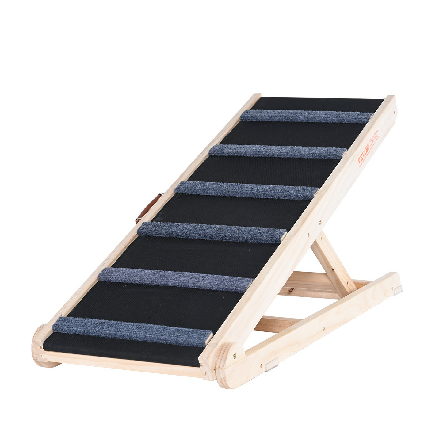 VEVOR Adjustable Folding Dog Ramp, 41.3" Wooden Pet Ramp for Bed, Sofa & Car