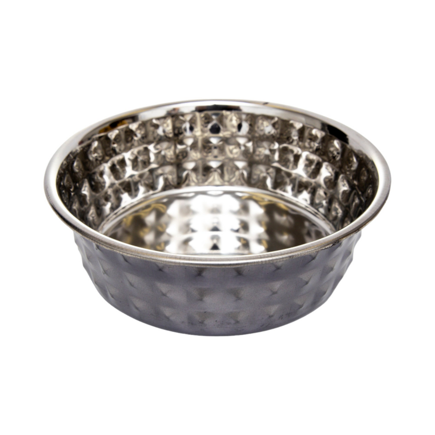 Country Living Black Pearl Eco-Chic Hammered Stainless Steel Dog Bowl