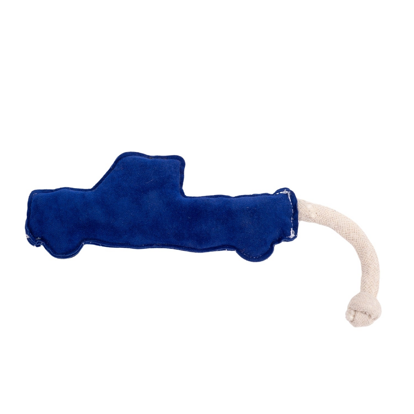 Vegan Leather Blue Pickup Truck Eco-Friendly Dog Toy