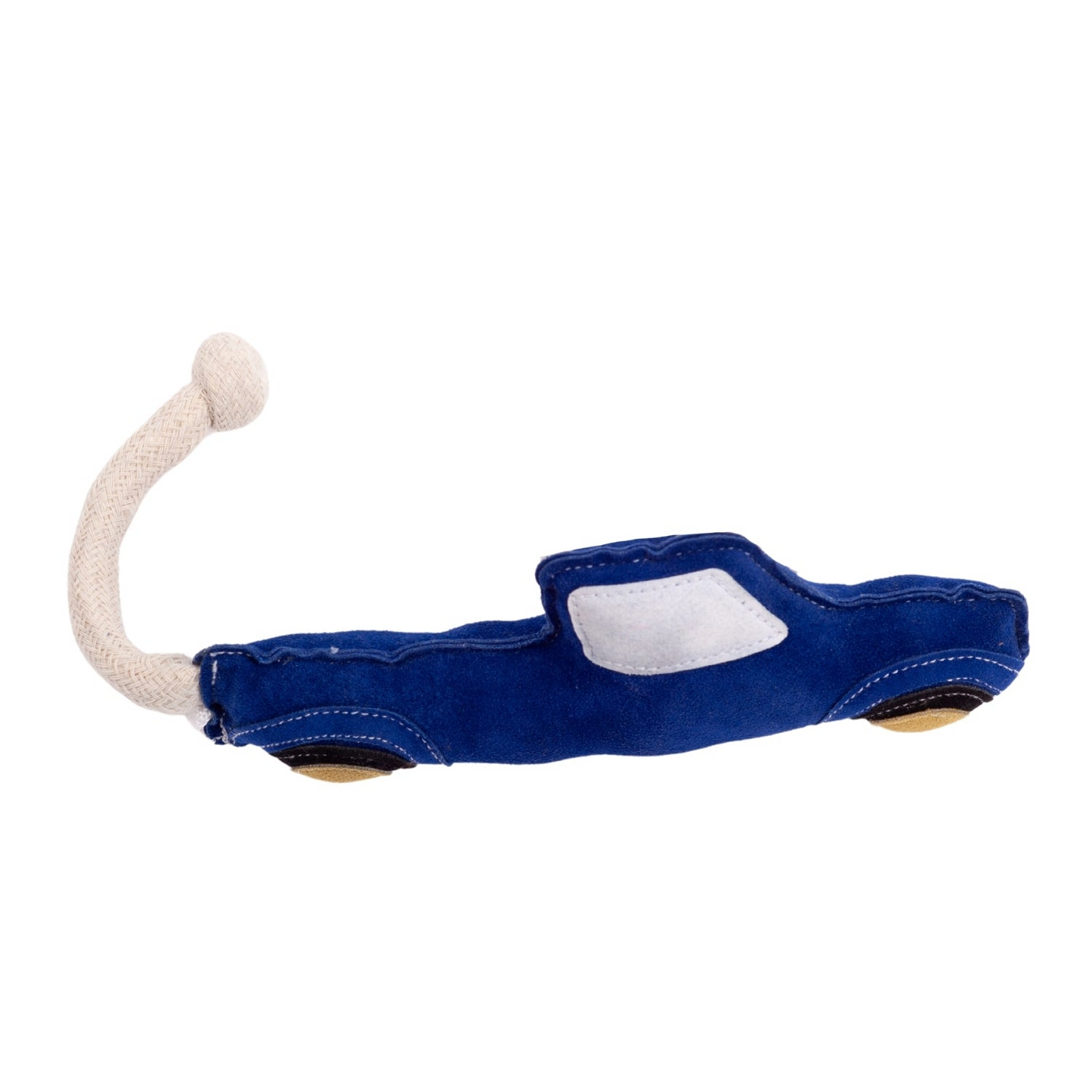 Vegan Leather Blue Pickup Truck Eco-Friendly Dog Toy