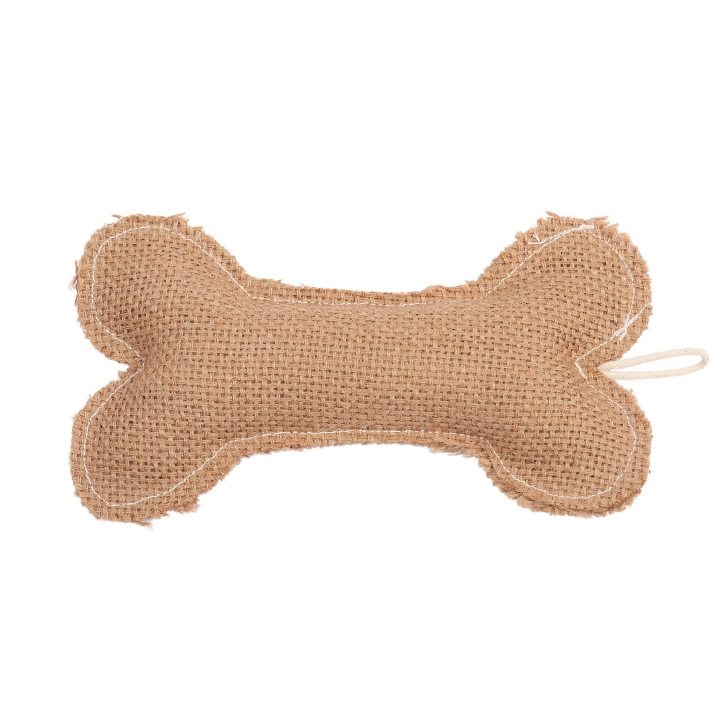 Eco-Friendly Jean Leather-Jute Bone Pillow Dog Chew Toy