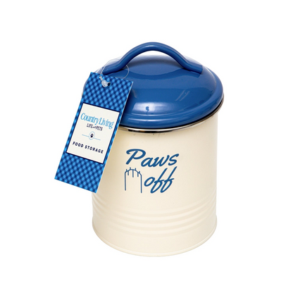 French Blue Pet Food & Treat Storage Canisters (Set of 3)