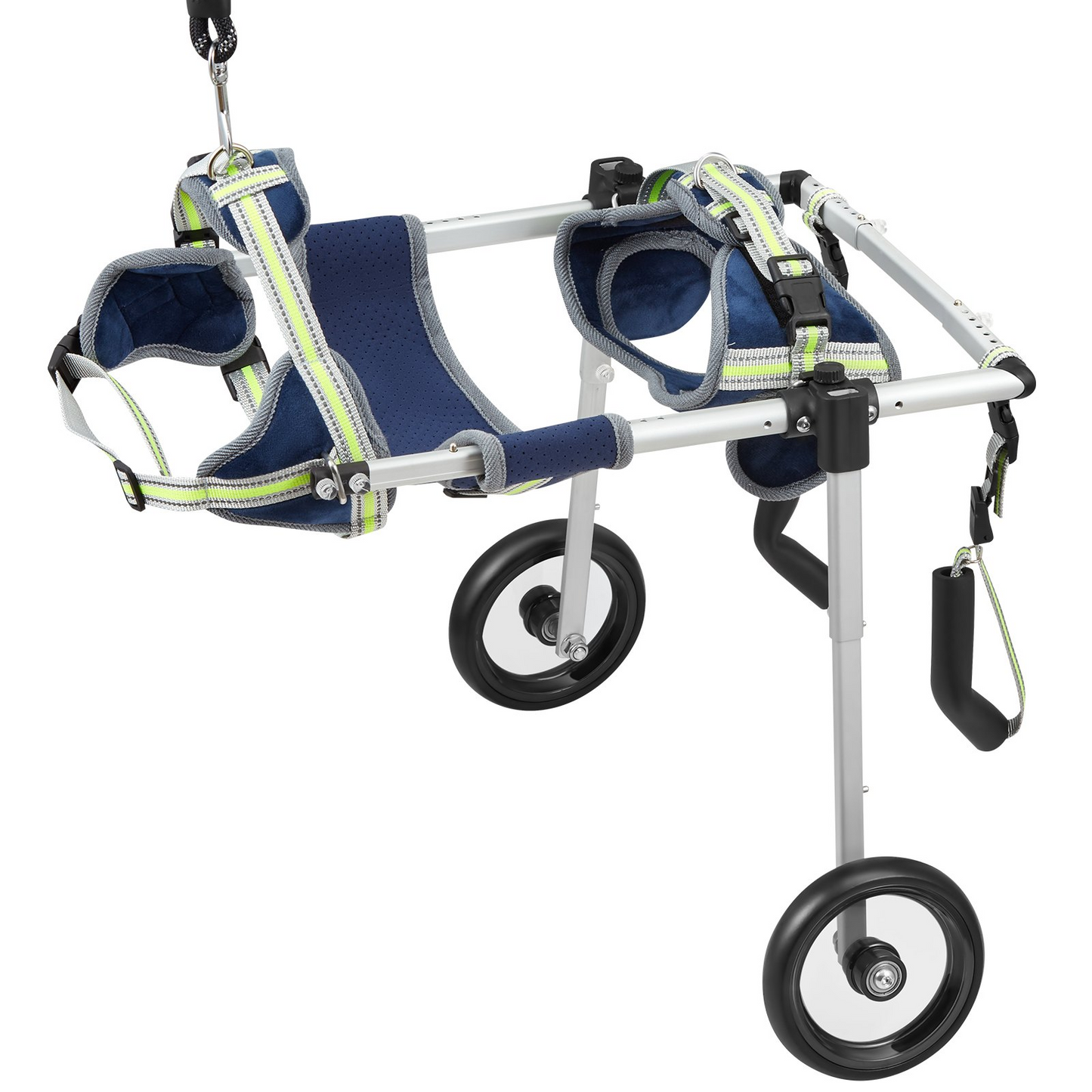 VEVOR Small Dog Wheelchair, 2-Wheel, Adjustable, Lightweight for Back Legs