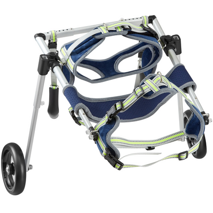 VEVOR Small Dog Wheelchair, 2-Wheel, Adjustable, Lightweight for Back Legs