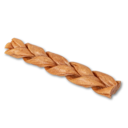 Braided Collagen Stick Dog Treats - 6 Inch Thick (25-case)