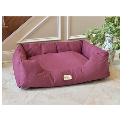 Armarkat Extra Large Burgundy Bolstered Pet Bed