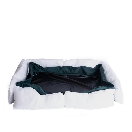 Armarkat Extra Large Bolstered Pet Bed in Laurel Green