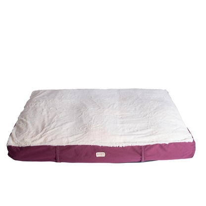 Armarkat Extra Large Dog Bed Mat with Poly Fill Cushion - Comfort for Your Canine Companion in Burgundy & Ivory