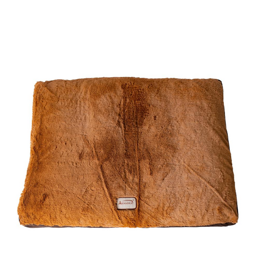 Armarkat  Extra Large Pet Bed Mat in Mocha & Earth Brown, Faux Suede & Soft Plush