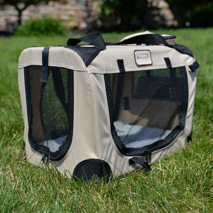 Armarkat Pet Carrier in Beige, with Multiple Pockets