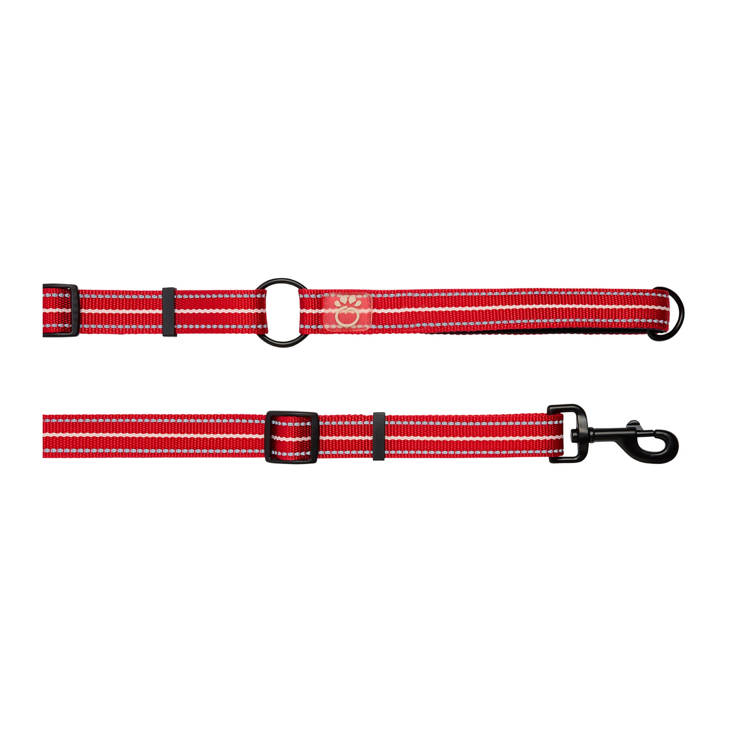 Reflective Dog Leash - EEZY-6 - Red