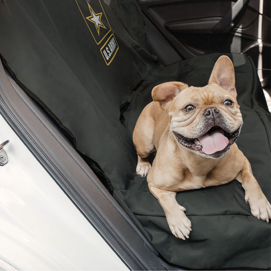 US Army Car Bench Seat Pet Cover in Dark Camo