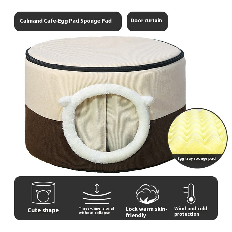 Enclosed Winter Cat & Dog House – 3 Sizes for All Breeds & Weights