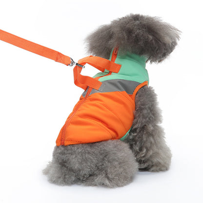 Warm Padded Winter Dog Coat for Small Dogs, Cozy Quilted Puppy Jacket for Cold Weather