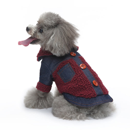 Warm Padded Winter Dog Coat for Small Dogs, Cozy Quilted Puppy Jacket for Cold Weather