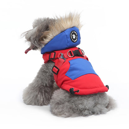Warm Padded Winter Dog Coat for Small Dogs, Cozy Quilted Puppy Jacket for Cold Weather