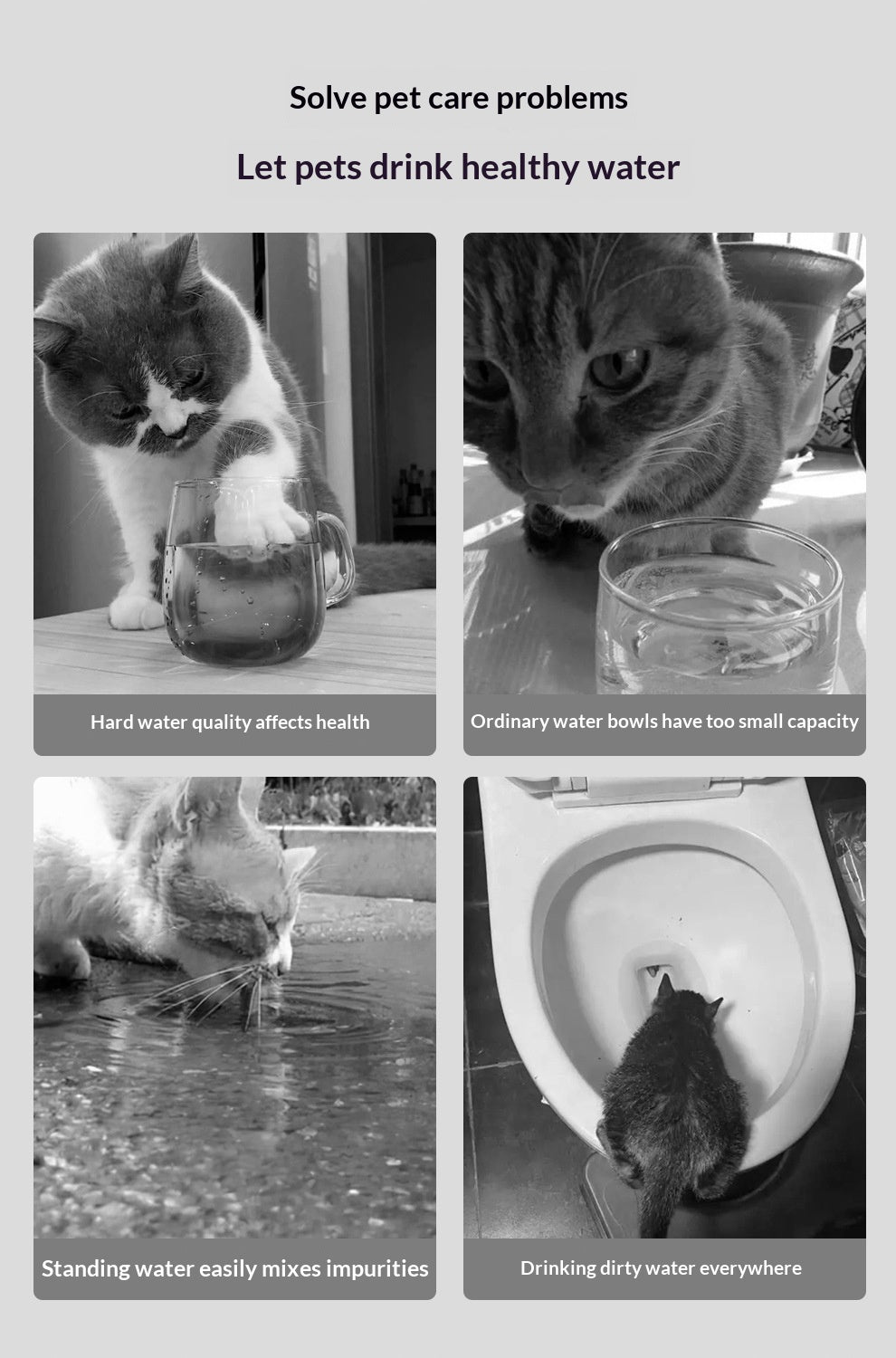 Vividorama 3.2L Stainless Steel Cat Water Fountain – Ultra-Quiet Automatic Faucet Dispenser with Water Level Window
