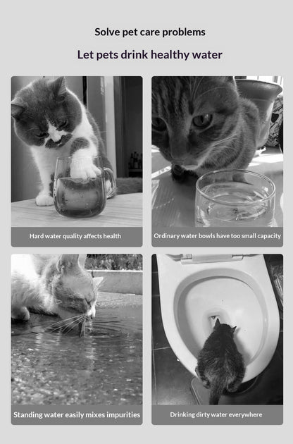 Vividorama 3.2L Stainless Steel Cat Water Fountain – Ultra-Quiet Automatic Faucet Dispenser with Water Level Window