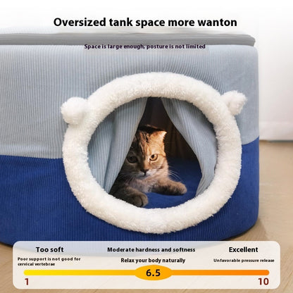 Enclosed Winter Cat & Dog House – 3 Sizes for All Breeds & Weights