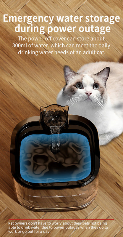 5L Extra-Large Smart Automatic Pet Water Fountain – Low-Voltage Circulating Filtration Dispenser for Dogs & Cats
