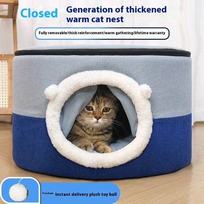Enclosed Winter Cat & Dog House – 3 Sizes for All Breeds & Weights
